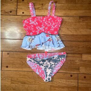 NWOT Maaji Waterscape Love 2Pc tankini reversible 4 way wear $72